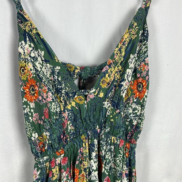 Green floral maxi summer dress - Picture 2 of 6